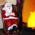 thumbnail image 3 of Adorno Navideño Resina Con Nocturna para Chimenea Muñeco Nieve Anciano Brillante (A), 3 of 9