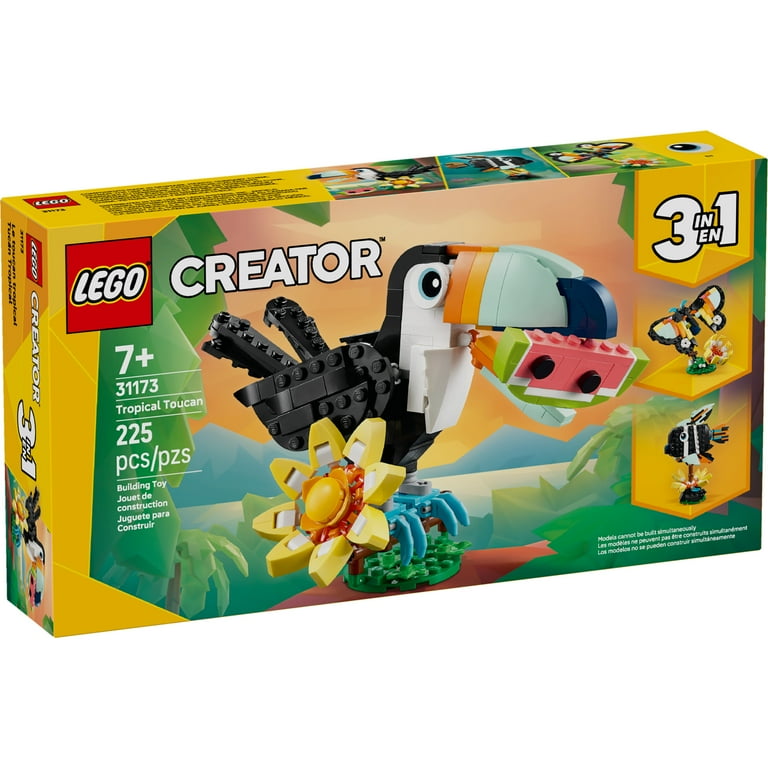 LEGO Creator 3 in 1 Wild Animals: Tropical Toucan Building Toy for