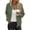 Green women fall blazer a1, variant on thefmos Women Fall Winter Long Sleeve Polka Dot Zipper Blazer Jackets Casual Basic Tops Trendy Office Work Fashion Clothes, Yellow S