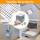 thumbnail image 4 of Largo Arenero/Inodoro para Gato con Pala,Removibles Plegable Arenero Cerrado 50*40*40cm,Caja de Arena para Gatos,con Puerta Superior&amp;Puerta Lateral Móvil de dos Direcciones,(peso<13KG),Desodorizante, 4 of 7