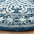 thumbnail image 3 of SAFAVIEH Trace Dulcibella Oriental Area Rug, Navy/Light Blue, 6' x 6' Round, 3 of 10