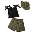 thumbnail image 2 of 2-7 Years Baby Girl Clothes2Y 3Y 4Y 5Y 6Y 7Y  Casual Sleeveless Camisole Top and Shorts Two Piece Set Toddler Girl Outfits Suit, 2 of 10