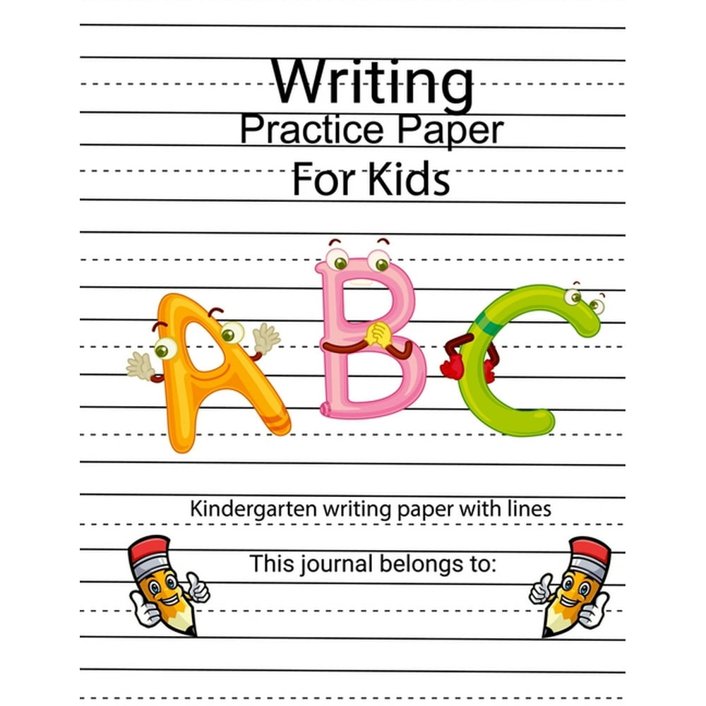 Handwriting Practice Paper : Wide ruled Handwriting Book For Kids.For
