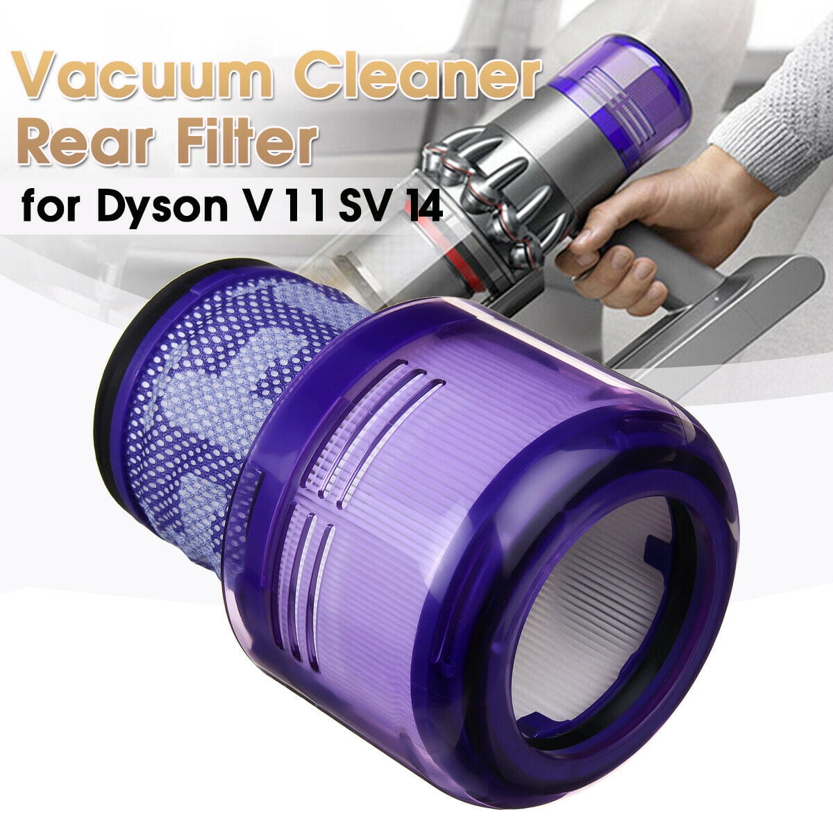 Rear Filter Replace for Dyson V11 SV14 Handheld Cordless Vacuum Cleaner