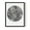 Black, variant on Graphite Moon II Framed Print in White Solid Wood Framed Print No Nail Hanging