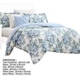 thumbnail image 5 of Benjara BM231775 6 Piece Chania Twin Size Bed Set with Floral Print the Urban Port, White & Blue, 5 of 5
