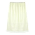 thumbnail image 2 of Miutii Women Satin Half Slip Lace Underskirt Long Petticoat Extender with Lace Trim Ivory XXL, 2 of 8