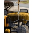 thumbnail image 4 of Outdoor Tablecloth with Umbrella Hole and Zipper, Yellow Fruit Square Table Cloth 54x54 Inch Waterproof Tablecloth, Modern Minimalist Decor Black Background Picnic Table Cover for Patio Camping, 4 of 7