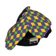 thumbnail image 3 of Sigee Mardi Gras Print Multi-use Stretchy Baby Car Seat Cover - Nursing Breastfeeding Canopy, Infant Stroller and High Chair Cover, 3 of 9