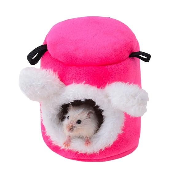 Zeiwohndc Winter Soft Bed Shelter Toy for Small Animal Hamster Mouse Bed Hideaway