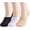 Black/White/Nude 3 Pack, variant on No Show Socks Women Non Slip Low Cut Socks Cotton Short Socks for Women Invisible Liner 3/6 Pairs
