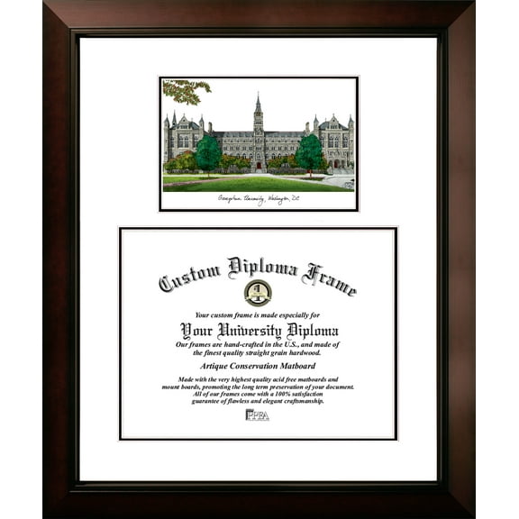 Campimages DC996LV Gerogetown University Legacy Scholar Diploma Frame