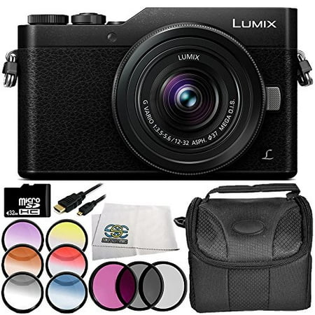Panasonic Lumix DC-GX850 Micro Four Thirds Mirrorless Camera with 12-32mm Lens (Black) 7PC Accessory Bundle – Includes 32GB MicroSD Memory Card + (Best Micro Four Thirds)