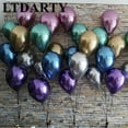 thumbnail image 5 of 10 globos de látex metálicos de 12 pulgadas de color dorado y plateado, globos de metal perlado, globos de colores dorados, suministros para fiestas de cumpleaños y bodas, 5 of 5