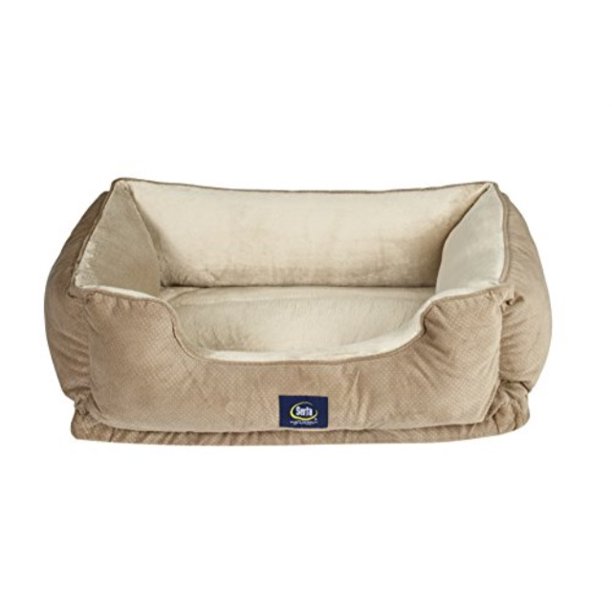 Serta Ortho Cuddler Pet Bed, Tan