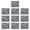 gray, variant on yotijay 10 Pieces 9 x11.4inch Wall Tiles High Temperature Resistant Decoration Oil green