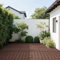 thumbnail image 5 of Jopath 24 Packs Waterproof Decking Tiles,24"x12" Terrace Plastic Interlocking Decking Tiles for Courtyard Tiles, Balcony Tiles, Bathroom and Any Indoor or Outdoor Setting Brown, 5 of 9