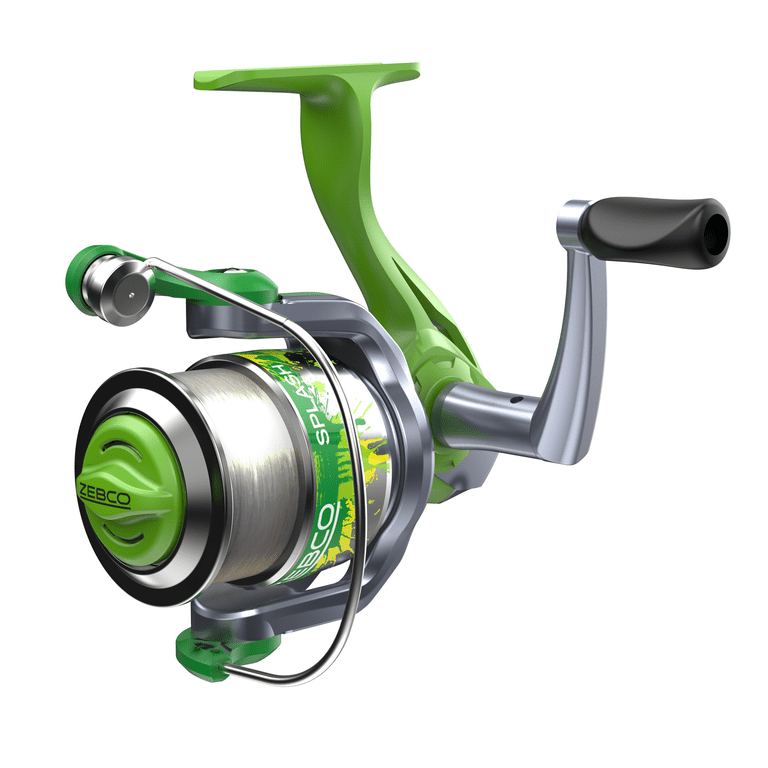 Zebco Splash Spinning Reel and Fishing Rod Combo, Green, Size: 05