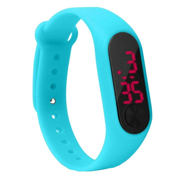 Sidaley Nueva pantalla LED, reloj de Digital fino para niños, de Fitness para estudiantes, suministros deportivos para niños y niñas Type11 NO11