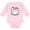 AD-Pink, variant on My Second Christmas Santa with Candy Canes Boys or Girls Long Sleeve Baby Bodysuit