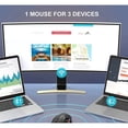 thumbnail image 4 of 2.4G Black Wireless Ergonomic Trackball Mouse, Bluetooth Rollerball Mouse,3 Adjustable DPI, Compatible with PC, Laptop, 4 of 5