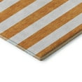 thumbnail image 4 of Addison Rugs Mayfield Washable Transitional Stripes Orange Rectangle Rug, 1'8" x 2'6", 4 of 5