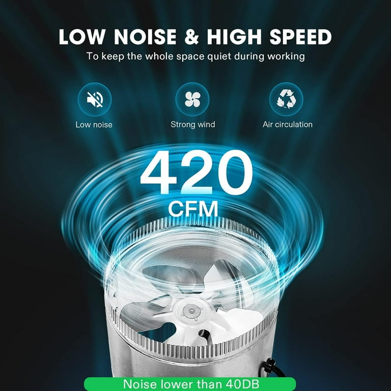 Amazon.com: Hon&Guan Inline Duct Fan 760 CFM, 8 Inch Inline