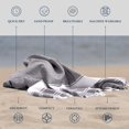 thumbnail image 4 of Toalla de playa LANE LINEN para piscina turca, juego de 6 unidades, 39 x 71 cm, 4 of 9