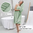 thumbnail image 4 of Juego de Toallas Oliven 8 Piezas Toallas de Baño Grandes en Verde, 4 of 7