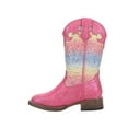 thumbnail image 3 of Roper Girls Glitter Lace Square Toe Cowboy   Mid Calf Boots, 3 of 5