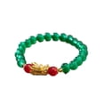 thumbnail image 2 of YYKihy Dragon Beaded Charm Bracelets Handmade Crystal Pi Yao Dragon Pendant Bracelet Chinese Zodiac Stretch Bracelets Gifts For Women Unisex Jewelry, 2 of 8