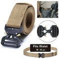thumbnail image 3 of Q&Q ESSENTIALS Men's Adjustable Everyday Nylon Belt with Easy-Open Buckle, 3 of 7