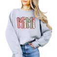 thumbnail image 3 of Mimi Ink-Printed Lace Christmas Sweatshirt Grandma Holiday Sweater -Each Saying Sold Separately Gray Sweatshirt Adult Medium, 3 of 4