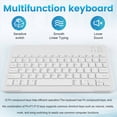 thumbnail image 4 of Teclado y Ratón Inalámbricos Bluetooth Ultrafinos y Silenciosos, Aptos para Tabletas y Portátiles, Teclado Bluetooth, 4 of 5
