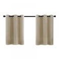 thumbnail image 2 of Solid Sunscreen Curtain 1 Panel Blackout Curtain Short Type Room Curtain Rod Pocket Style Curtain Kitchen Living Room Decor, 2 of 4