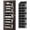 Black, variant on PLUMEBAY Over The Door Organizer, 5 Layer Hanging Storage with Clear Window and Mesh Side Pockets, Gray