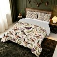 thumbnail image 2 of Manfei Green Billed Waterfowl Print Full Size Comforter Sets,Vintage Mallard Duck Bedding Comforter Set,Light Gray Reversible,3-Piece,1 Comforter and 2 Pillowcases, 2 of 7
