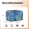 thumbnail image 5 of Sikiie Peacock Toaster Covers 2 Slice Dustproof Toaster Cover Bread Machine Cover, Dustproof Cover - 11.4" x 7.5" x 7.9", 5 of 7