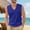 Blue, variant on BELTNOV Men's Casual V Neck Sleeveless Tank Top Lightweight Breathable Cotton Cut Off Base Layer Undershirt for Lounge Daily Wear White
