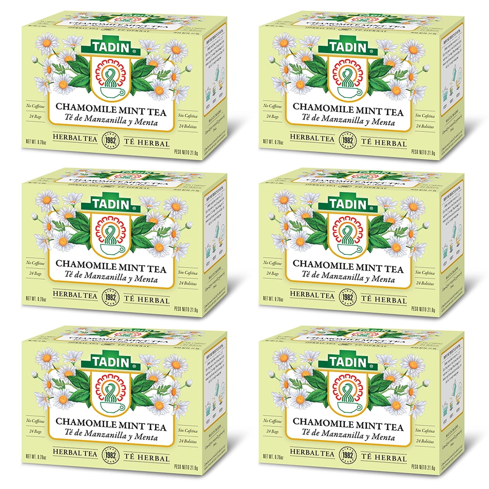 Tadin Chamomile Mint Herbal Tea. Soothing and Refreshing Blend. Aids