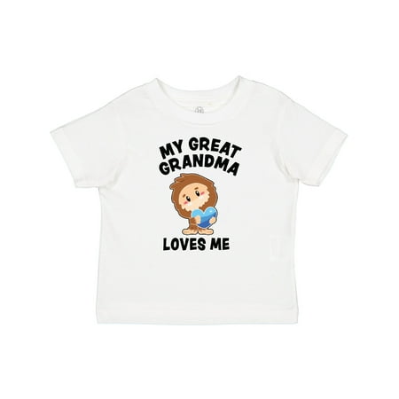 

Inktastic Cute Bigfoot My Great Grandma Loves Me Gift Baby Boy T-Shirt