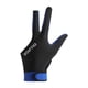 thumbnail image 4 of Guante de billar para zurdos, antideslizante, para taco de billar, de 3 dedos empalme azul, 4 of 9
