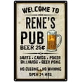 thumbnail image 1 of RENE'S Pub Sign Vintage Man Cave Bar 8 x 12 Matte Finish Metal 108120028298, 1 of 1