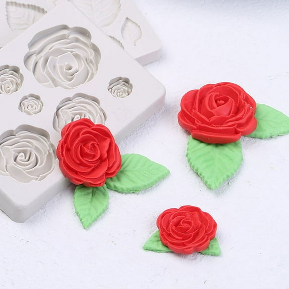 3D Rose Flower Silicone Fondant Chocolate Mould Cake Decor Sugarcraft Mold