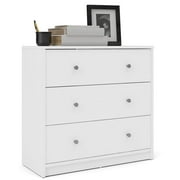 Tvilum Studio 3 Drawer Dresser for Adults, White