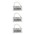 thumbnail image 4 of maskred Open Closed Sign Double Sided Hanging Shop Window Home Reversible Business White 12x23x0.6cm 3Set, 4 of 6