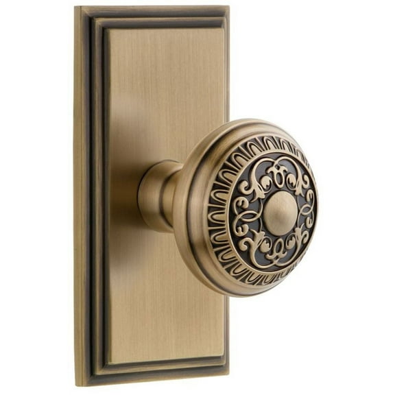 Grandeur Windsor Door Knob with Carre Plate