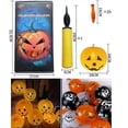 thumbnail image 1 of 20pcs Lovely Luminous Halloween Balloons Glowing Pumpkin Balloons Home Halloween Portable Set, 1 of 5