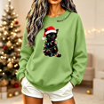 thumbnail image 2 of Asgosdo Women Christmas Sweatshirts Long Sleeve Graphic Print Tops Casual Warm Xmas Holiday Winter Shirts, 2 of 6