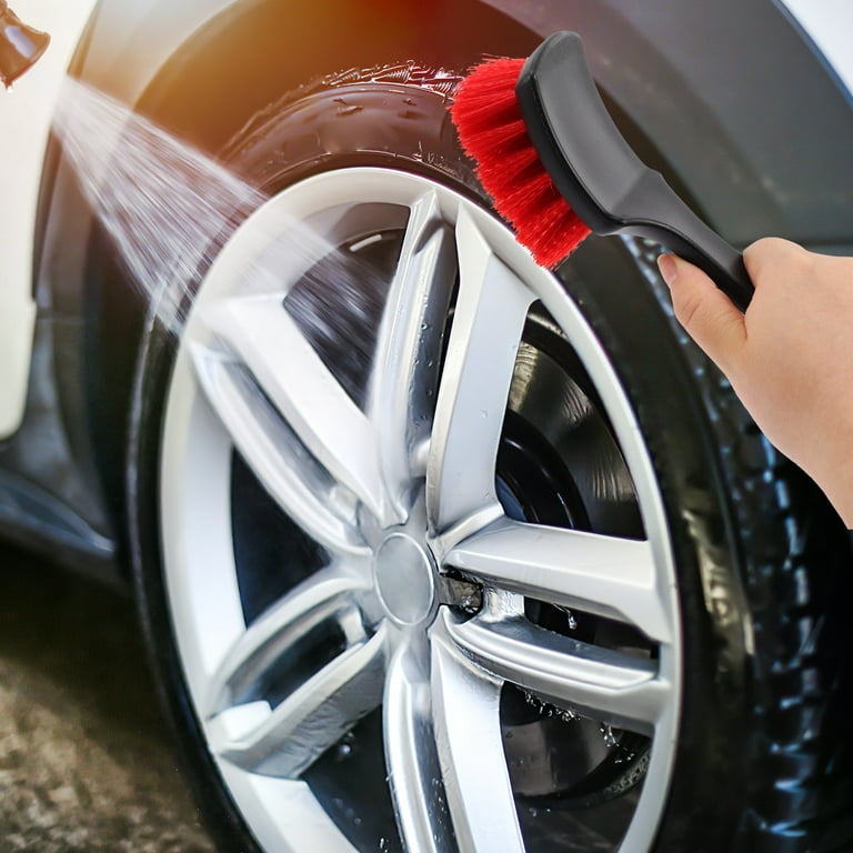 Brush Cleaning Scrubber Car Wheel Bathtub Care Floor Short Hand Pad Scrub  Sink Deck Tyre Kitchen Tire Rim Cleaner 
